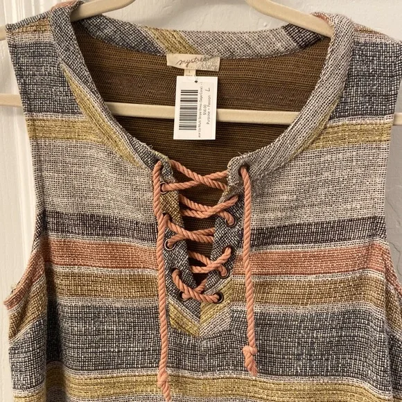 Striped Sleeveless Dress - Picture 2 of 5